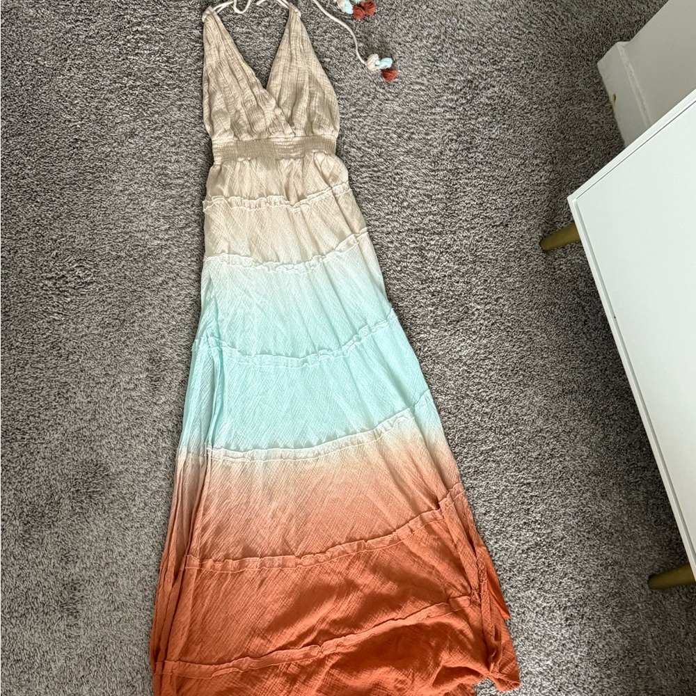 Young, Fabulous, & Broke Dress: Ombre Maxi Dress